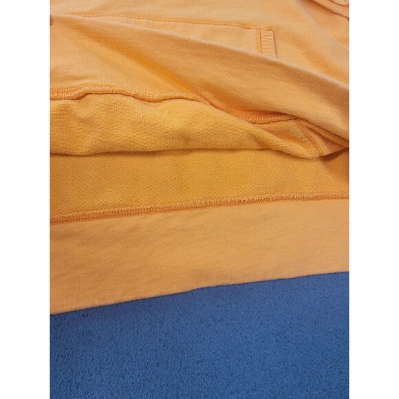 Lucky Brand Sweatshirt Womens XL Orange Embroidered Floral Square Neck Boho - Picture 5 of 12